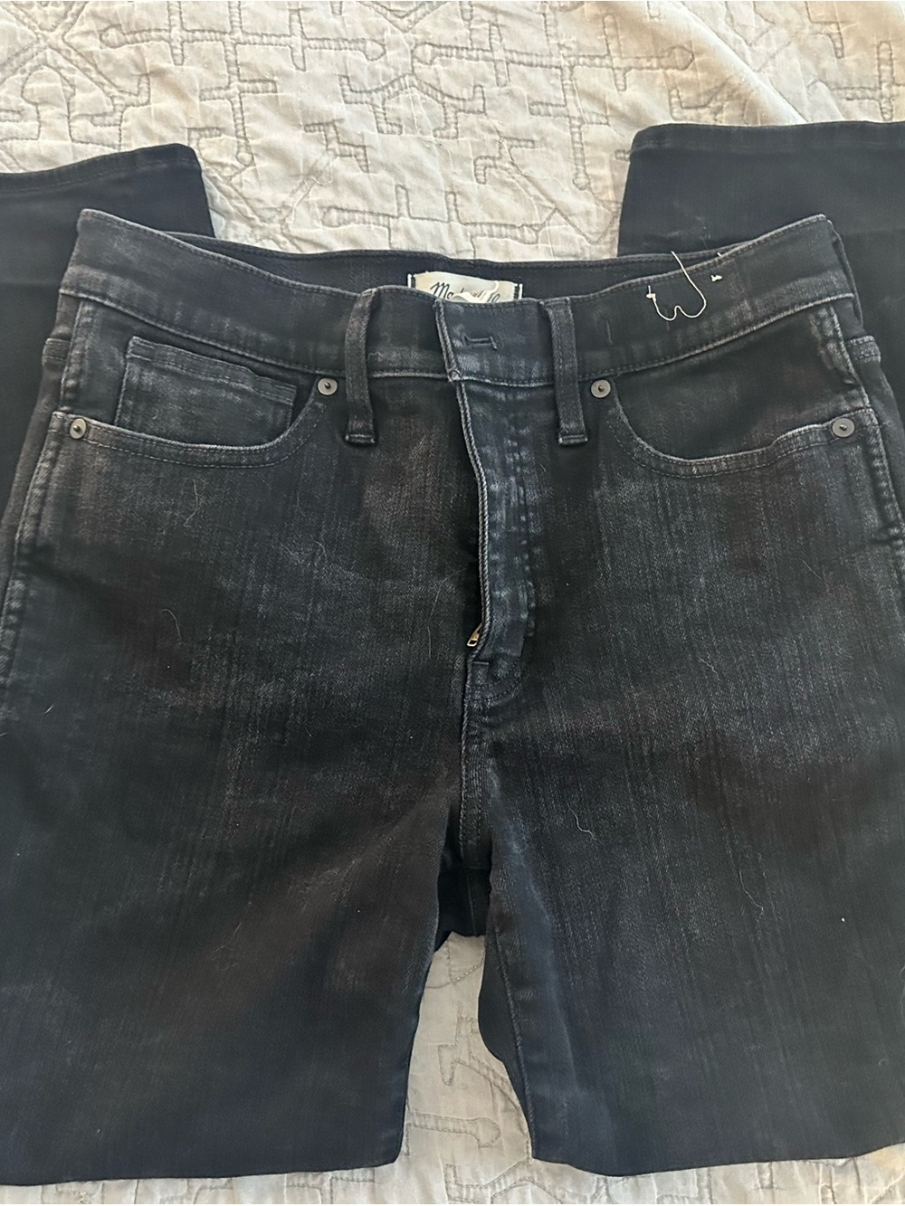 Womens Black Washed Slim Jeans Stovepipe 30p